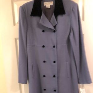 Vintage blue long dress coat NWT               Jones New York size 14